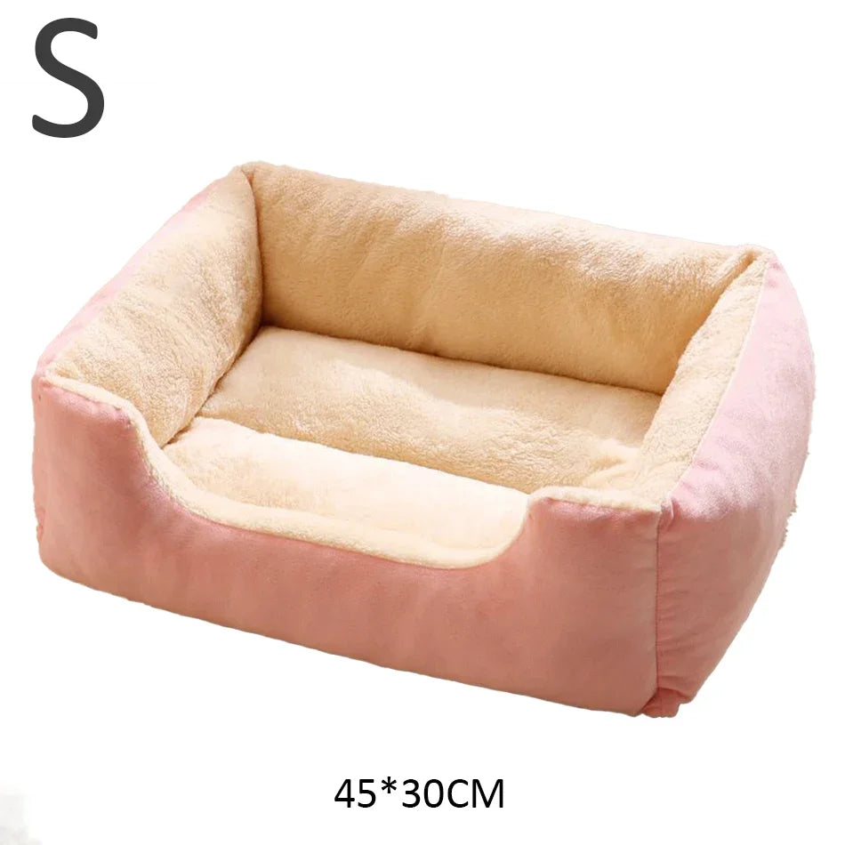 Soft Plush Basket Bed