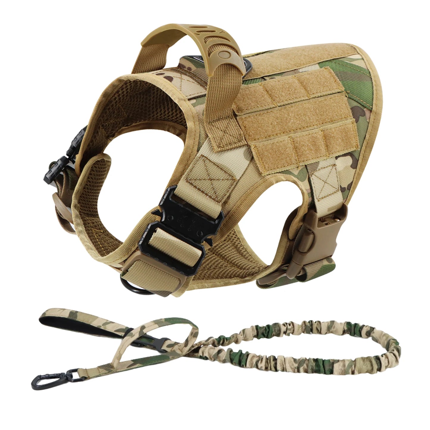 Tactical Nylon Harness Leash Set
