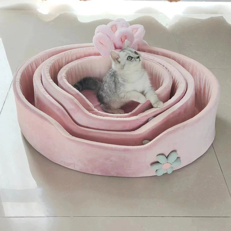 Detachable Washable Coral Fleece Bed