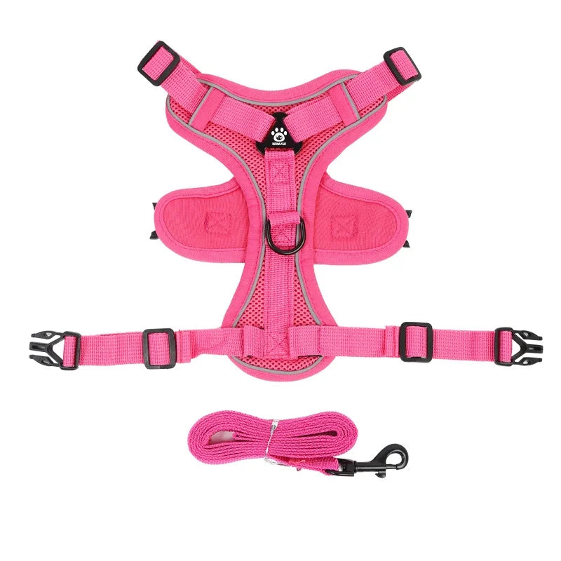 Reflective No-Pull Harness and Leash Set