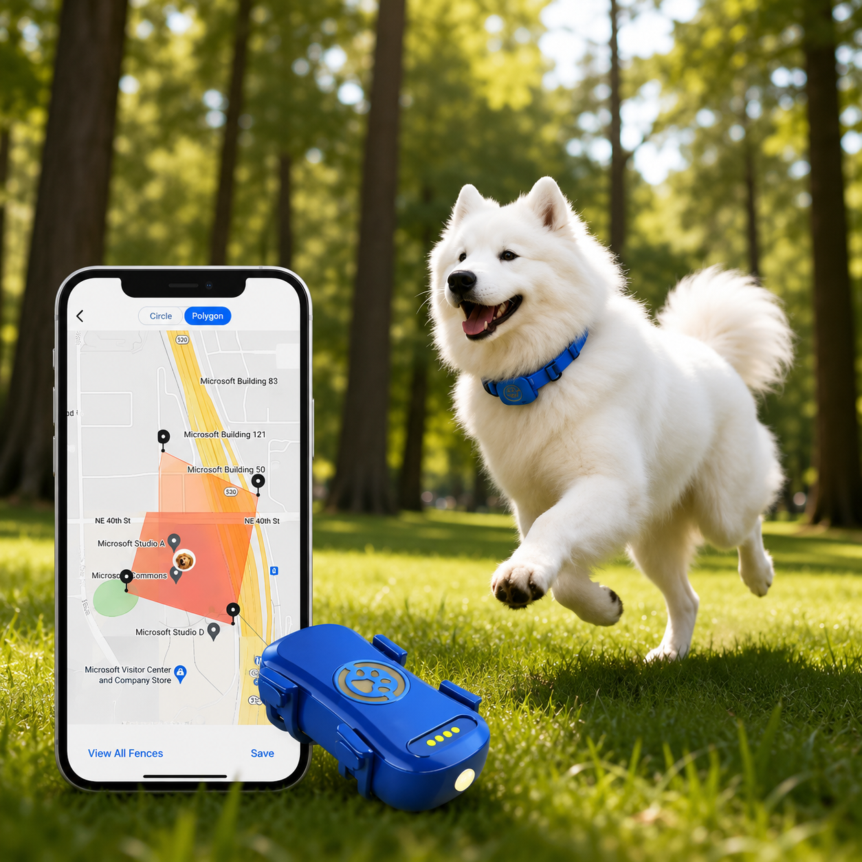 GPS Pet Tracker with Wi-Fi SIM
