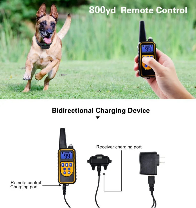Rechargeable Waterproof Remote Training Collar