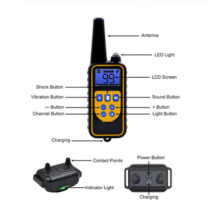 Rechargeable Waterproof Remote Training Collar