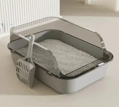 Semi-Enclosed High-Sided Litter Box