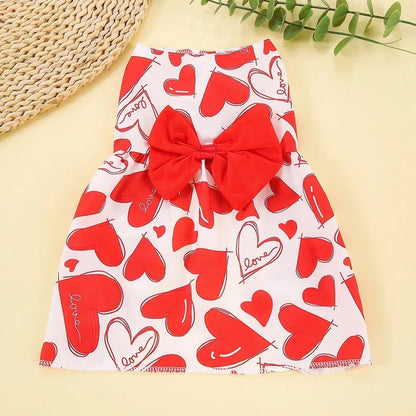 Heart Pattern Princess Dress