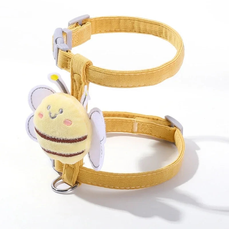 Adjustable Cartoon Bee Harness Leash Set