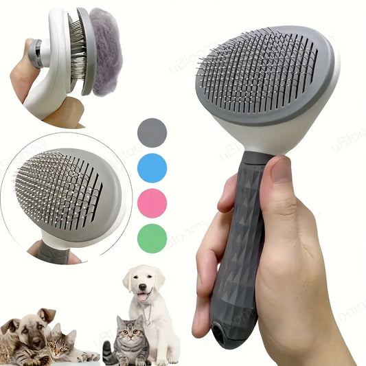 One-Click Hair Removal Slicker Brush