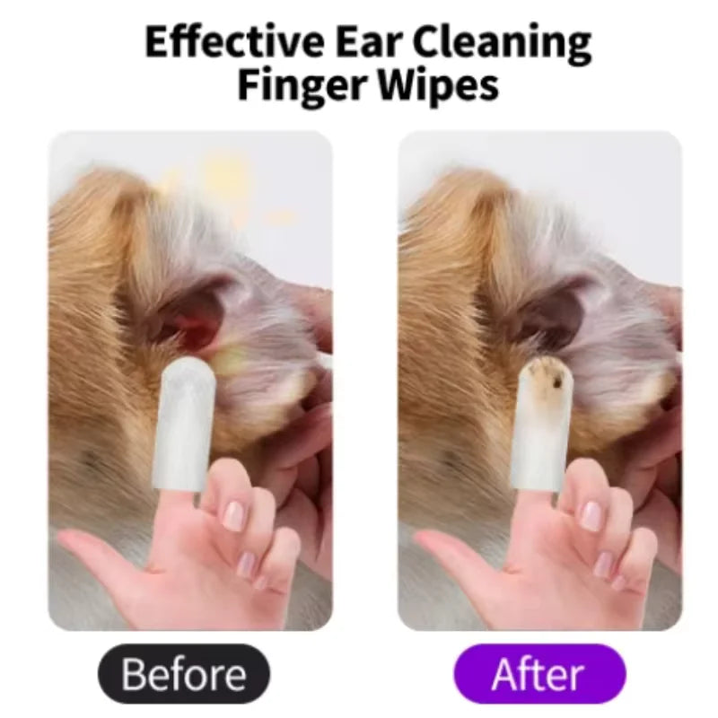 Disposable Ear Cleaning Finger Wipes