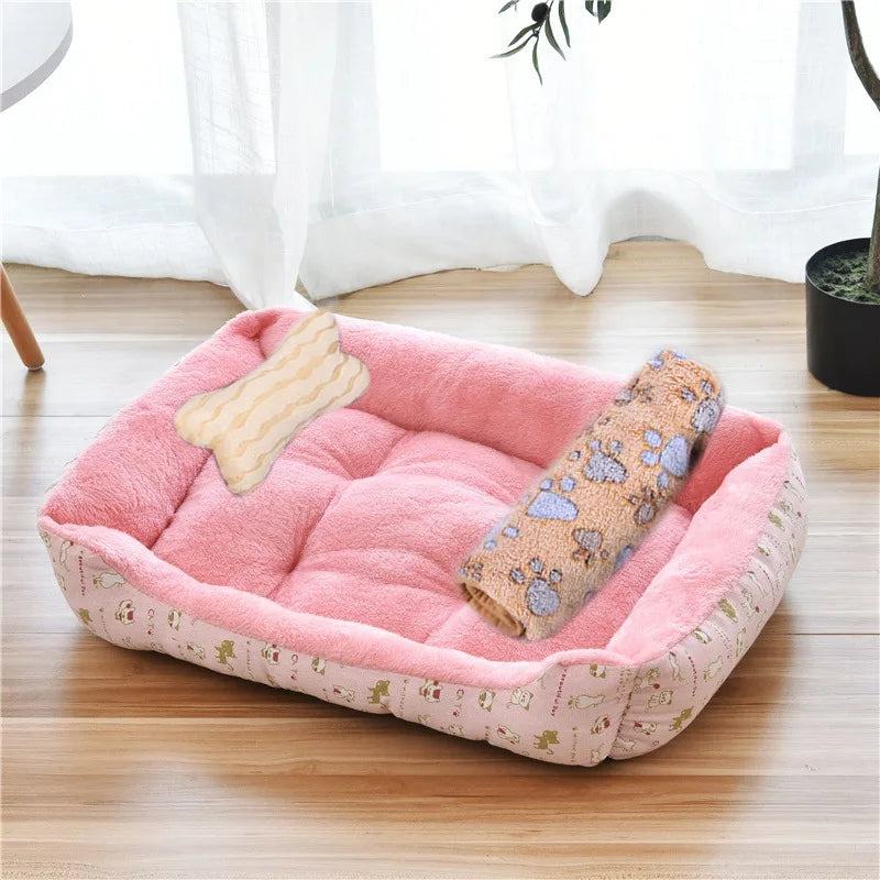 Large Cotton Square Bed