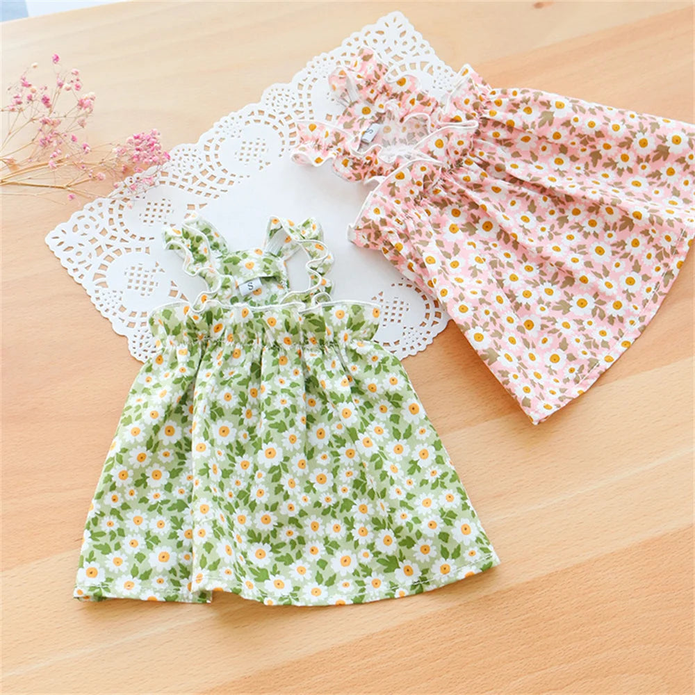 Summer Cotton Sphynx Suspender Princess Dress