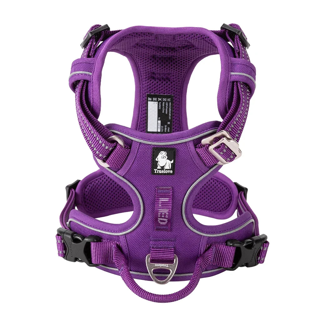 Adjustable Reflective No-Pull Nylon Harness