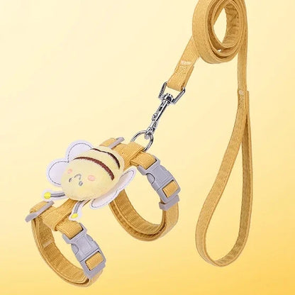 Adjustable Cartoon Bee Harness Leash Set