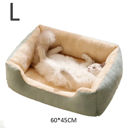 Soft Plush Basket Bed