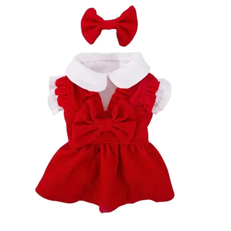 Winter Corduroy Puppy Princess Dress