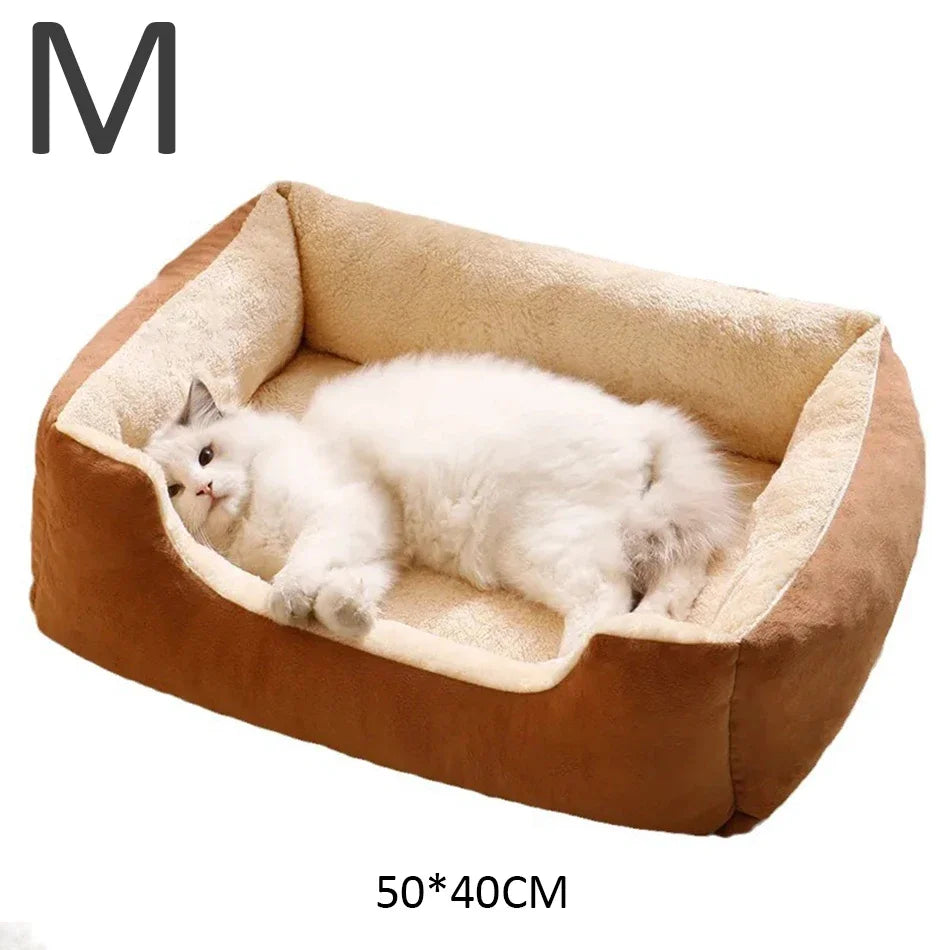 Soft Plush Basket Bed