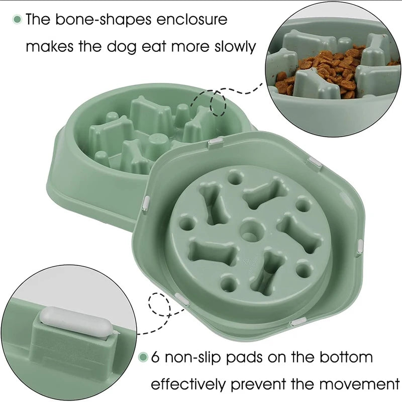Anti-Choking Slow Feeder Bowl