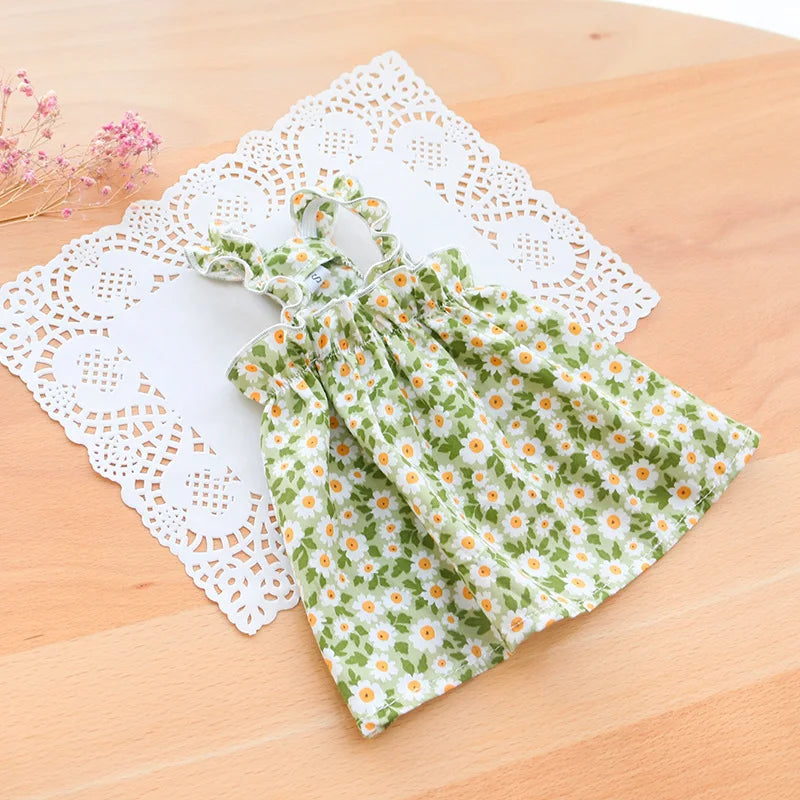 Summer Cotton Sphynx Suspender Princess Dress