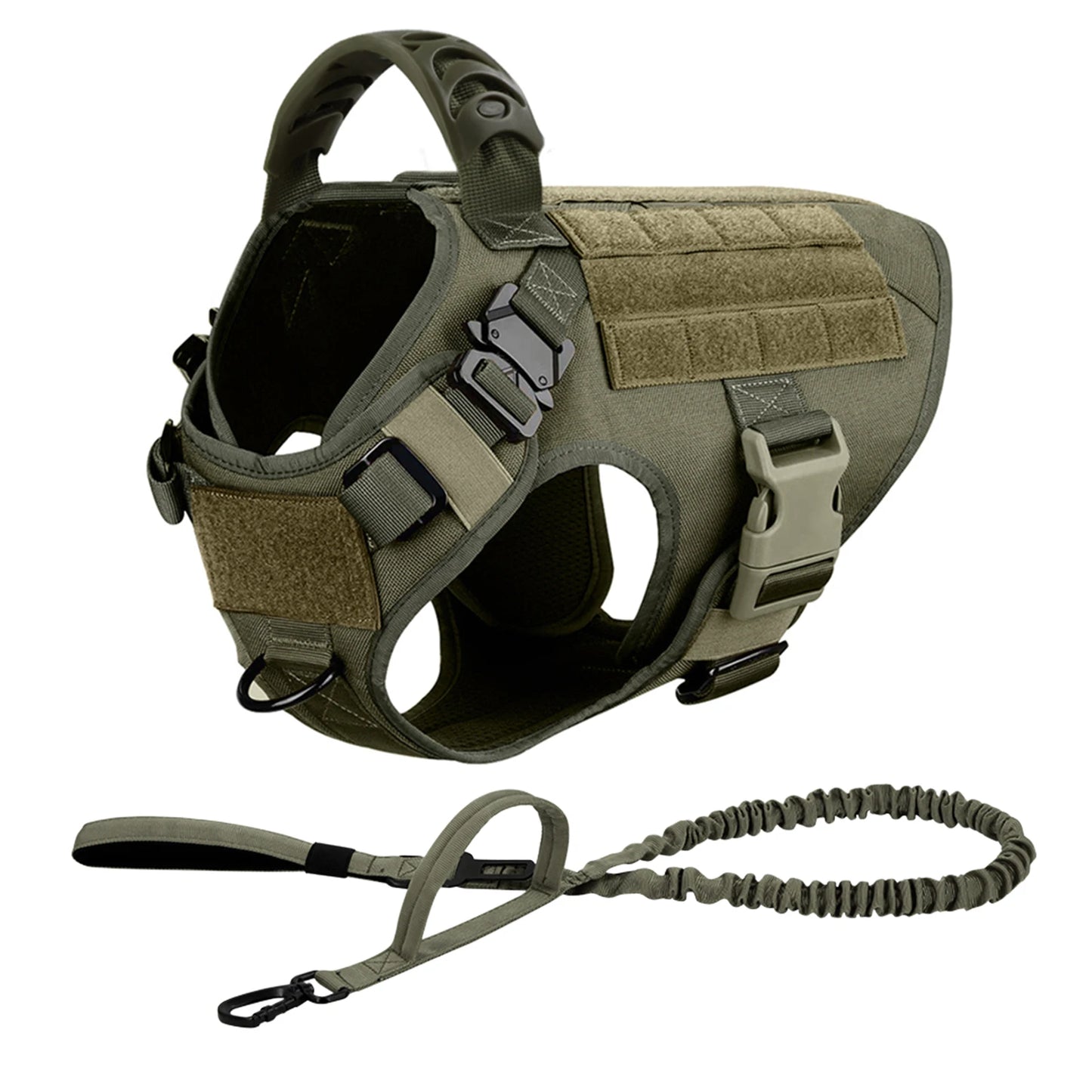 Tactical Nylon Harness Leash Set