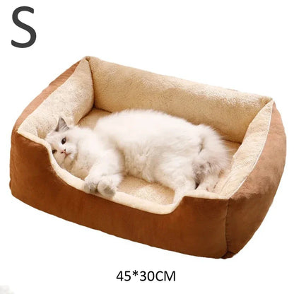 Soft Plush Basket Bed