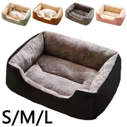 Soft Plush Basket Bed