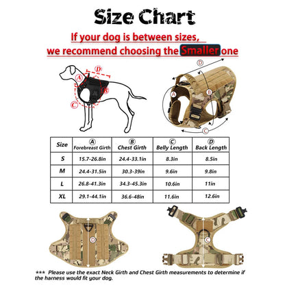 Tactical Nylon Harness Leash Set