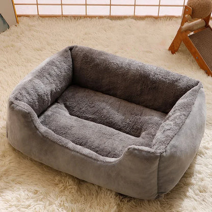 Soft Plush Basket Bed