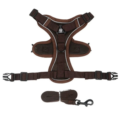Reflective No-Pull Harness and Leash Set
