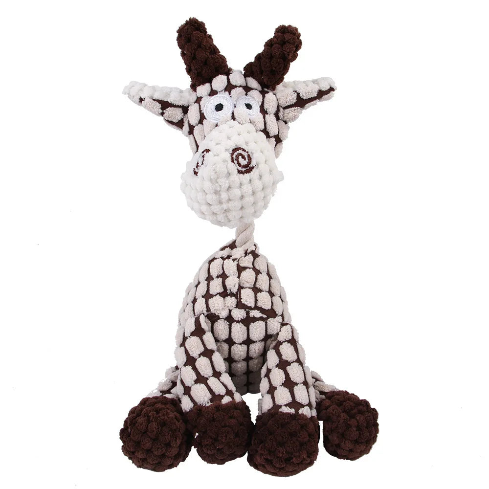 Plush Squeaky Donkey Chew Toy