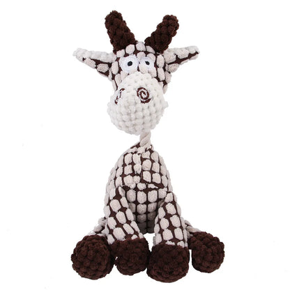Plush Squeaky Donkey Chew Toy