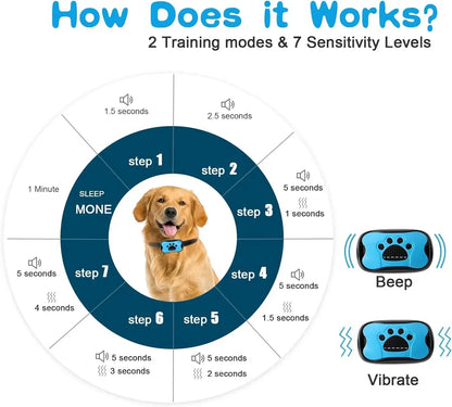 USB Rechargeable Ultrasonic Anti-Bark Training Collar