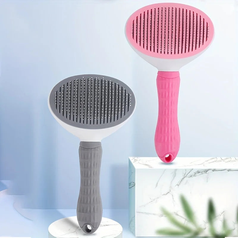 One-Click Hair Removal Slicker Brush