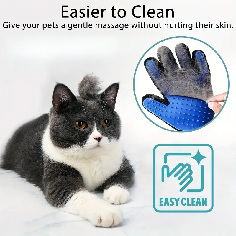 Silicone Grooming Gloves Set