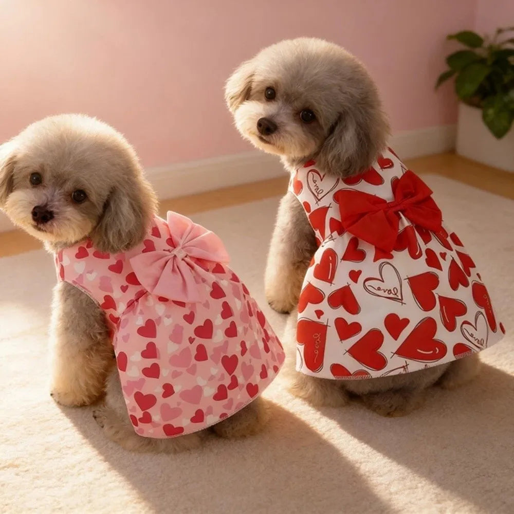Heart Pattern Princess Dress