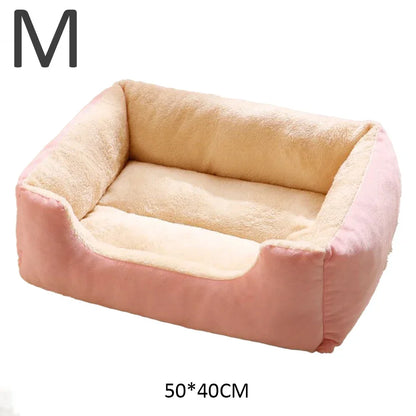 Soft Plush Basket Bed