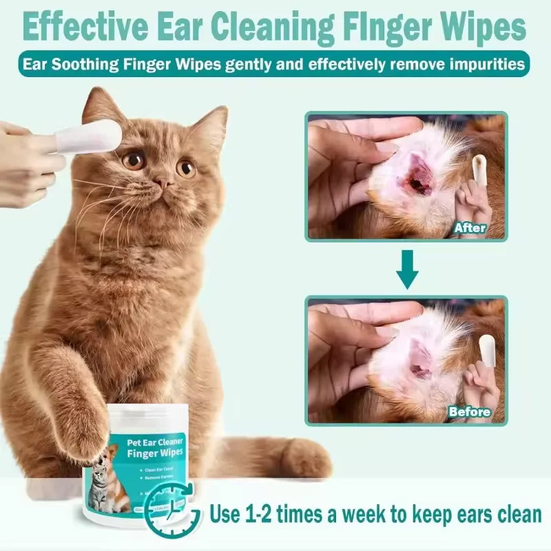 Disposable Ear Cleaning Finger Wipes