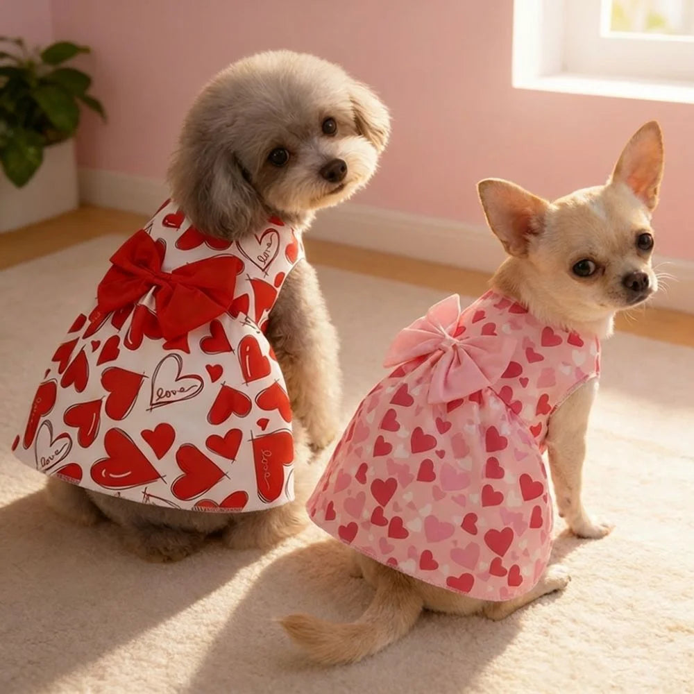 Heart Pattern Princess Dress