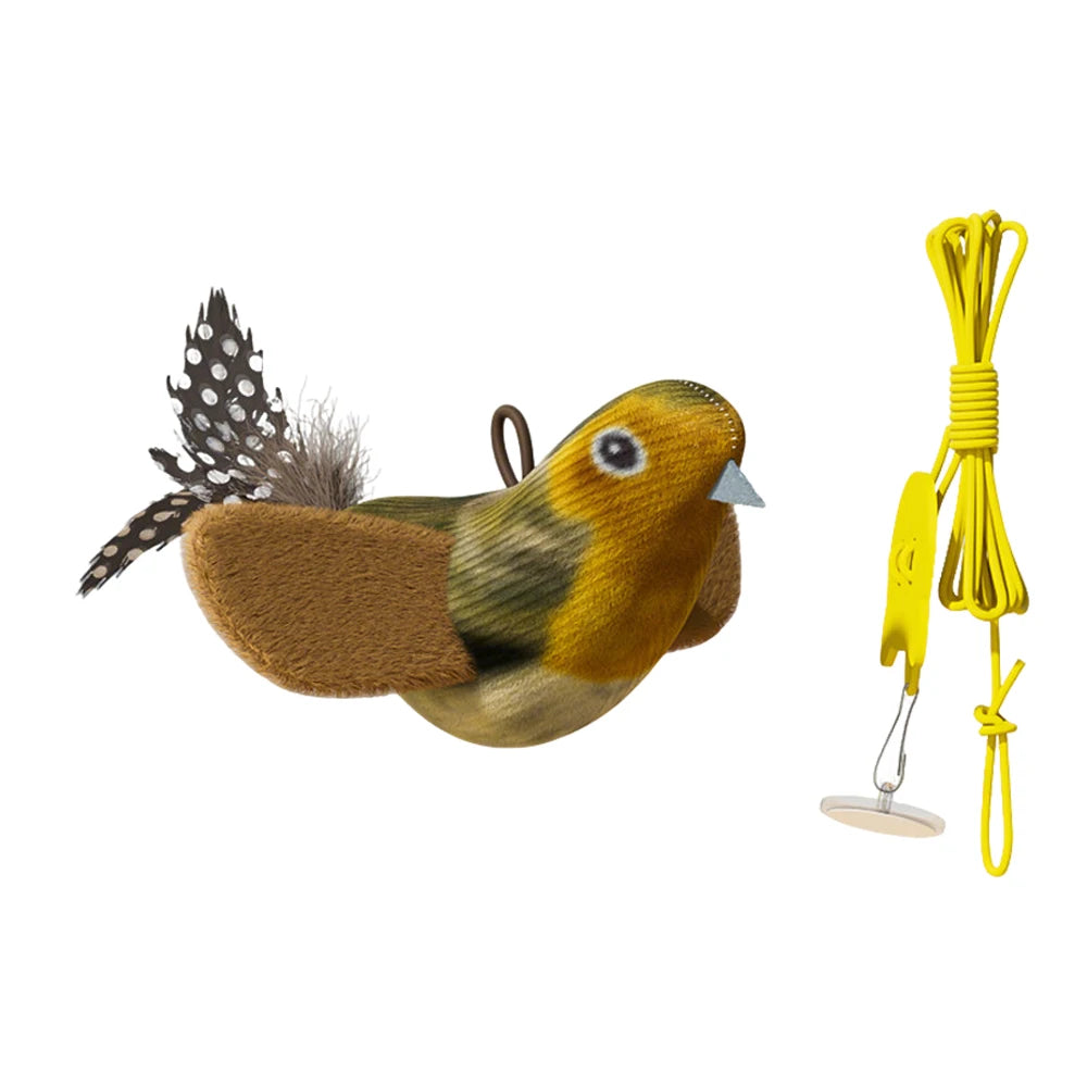 Interactive Wall-Hanging Bird Catnip Toy