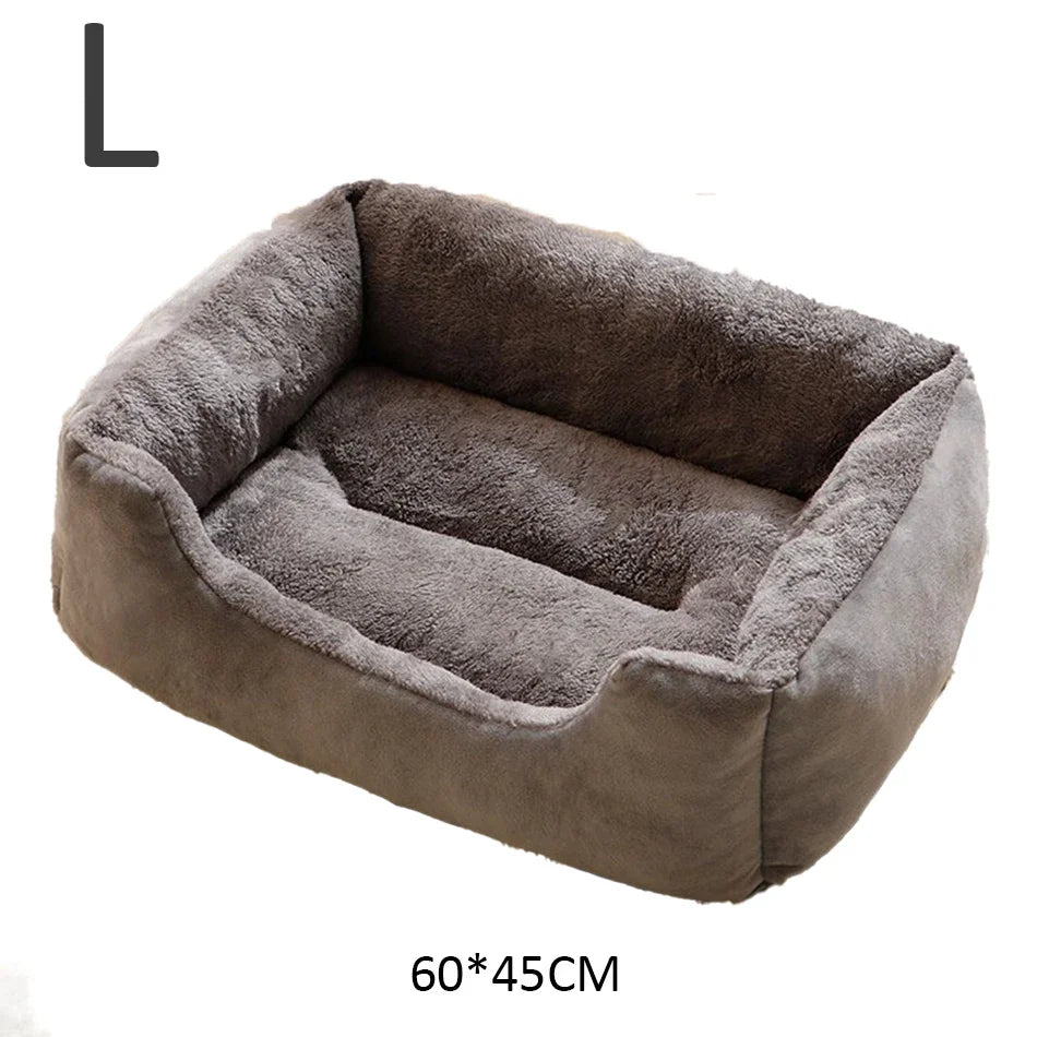 Soft Plush Basket Bed