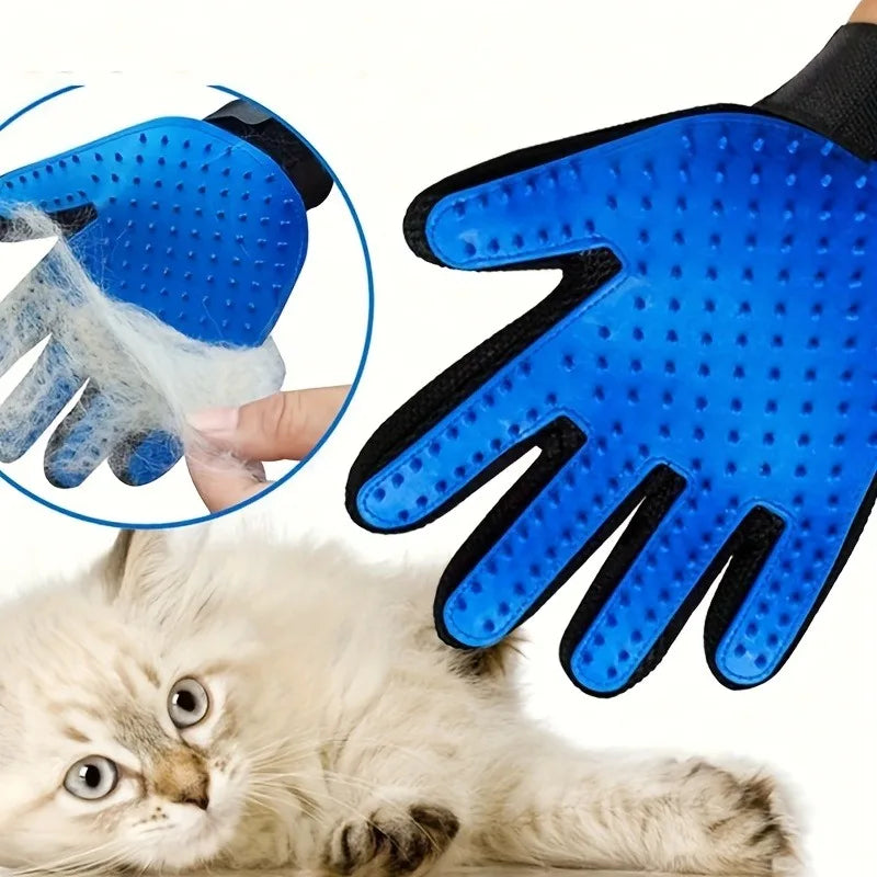 Silicone Grooming Gloves Set