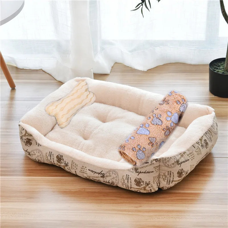 Large Cotton Square Bed