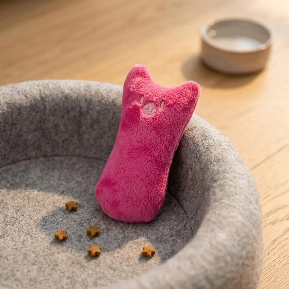 Interactive Catnip Plush Chew Toy