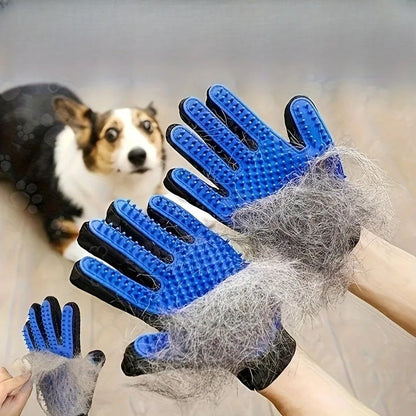 Silicone Grooming Gloves Set