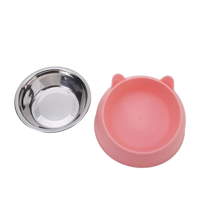 Inclined Stainless Steel Feeding Bowl