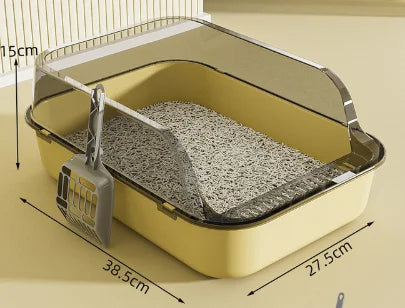 Semi-Enclosed High-Sided Litter Box