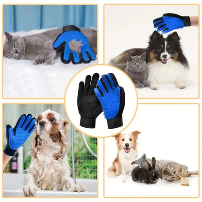 Silicone Grooming Gloves Set
