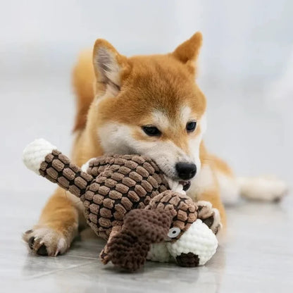 Plush Squeaky Donkey Chew Toy