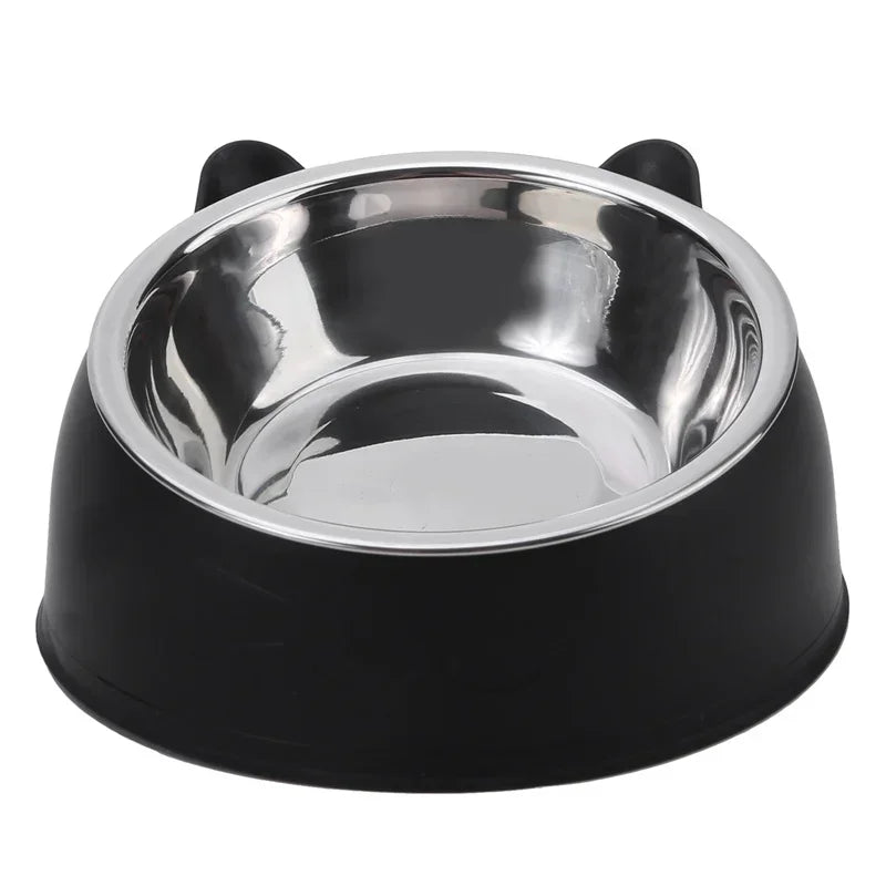 Inclined Stainless Steel Feeding Bowl