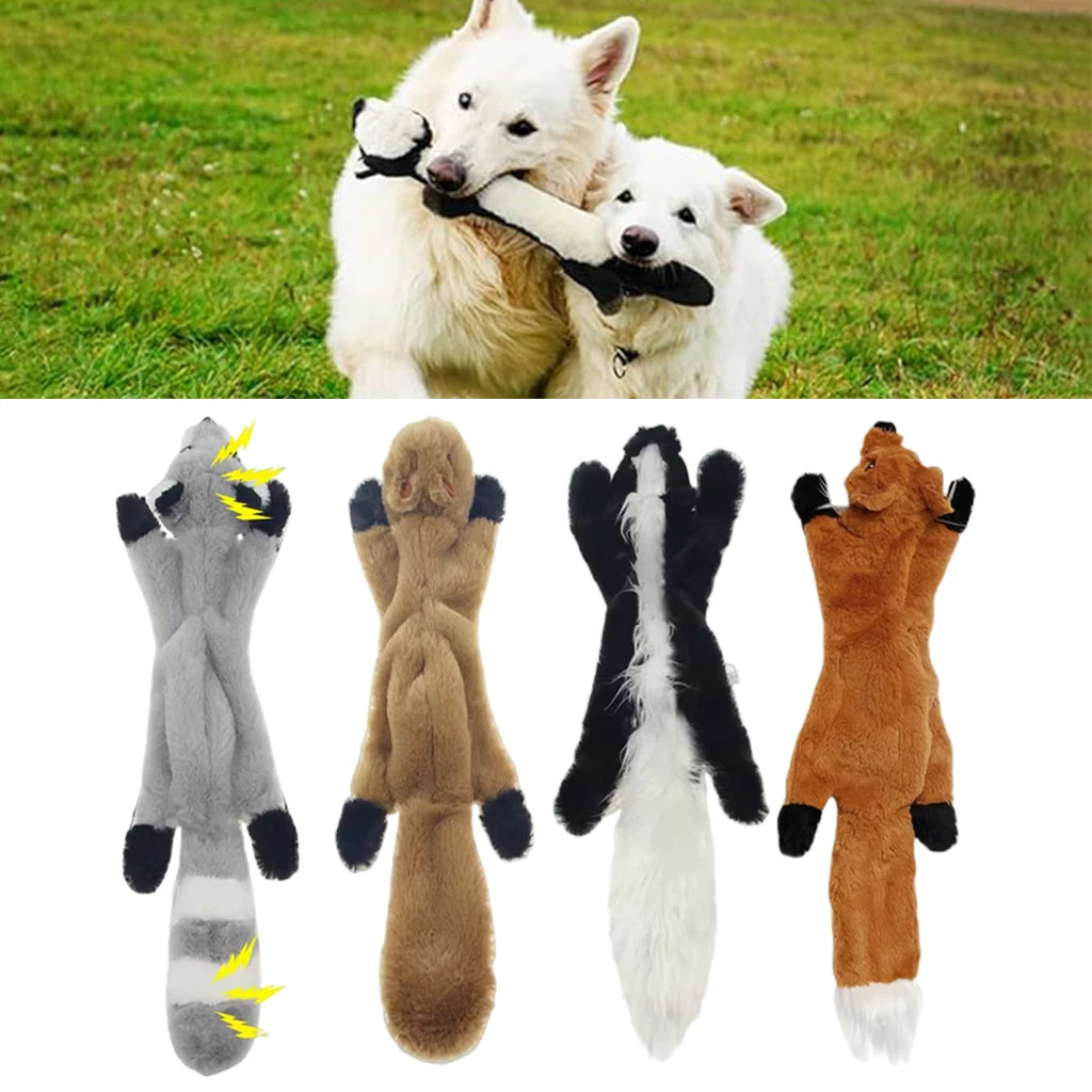 Durable Stuffing-Free Plush Chew Toy