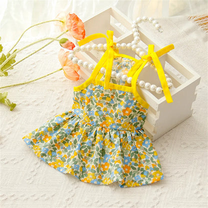 Summer Cotton Sphynx Suspender Princess Dress