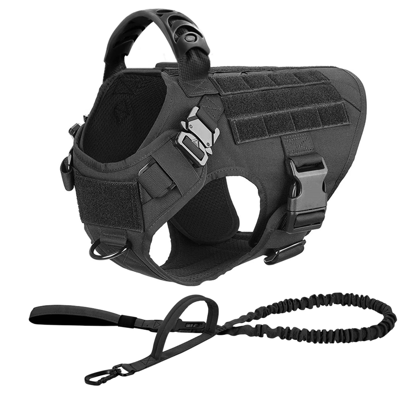 Tactical Nylon Harness Leash Set